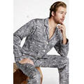 Black & White Wonders of the World Men's 2 Piece Classic Pajama Set